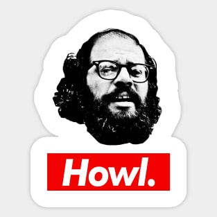 Allen Ginsberg Howl Aesthetic Tribute Design Sticker